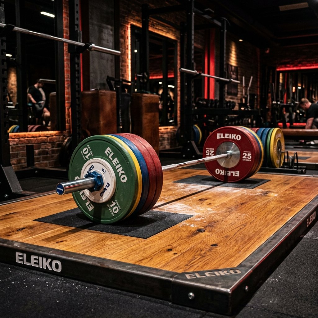 Eleiko Competition Barbell Platform in Luxury Gym