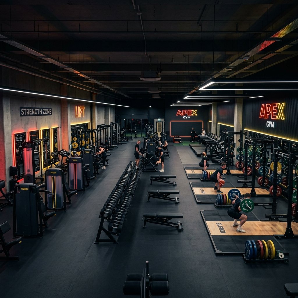Luxury Gym Interior Background